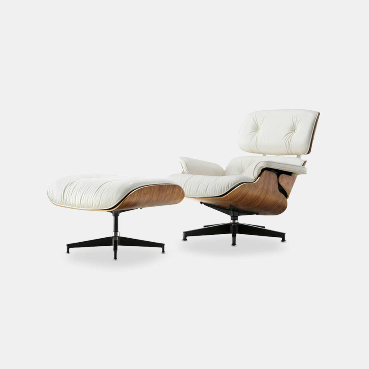 Herman Miller 임스 라운지 체어 앤 오토만 (Ivory / Walnut)